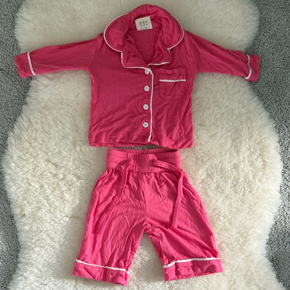 SpearmintLOVE Pink Baby Pajamas 0-3